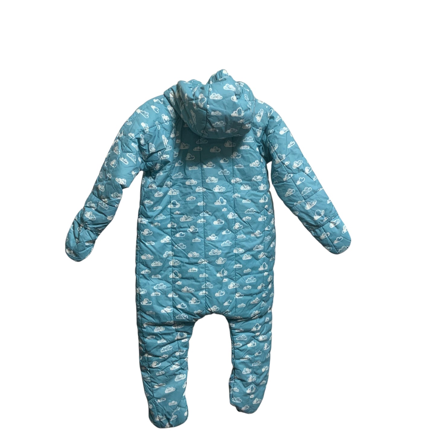 Macpac Hooded Snowsuit | Blue Clouds | Size 1 (18M) | Pre-Owned Excellent