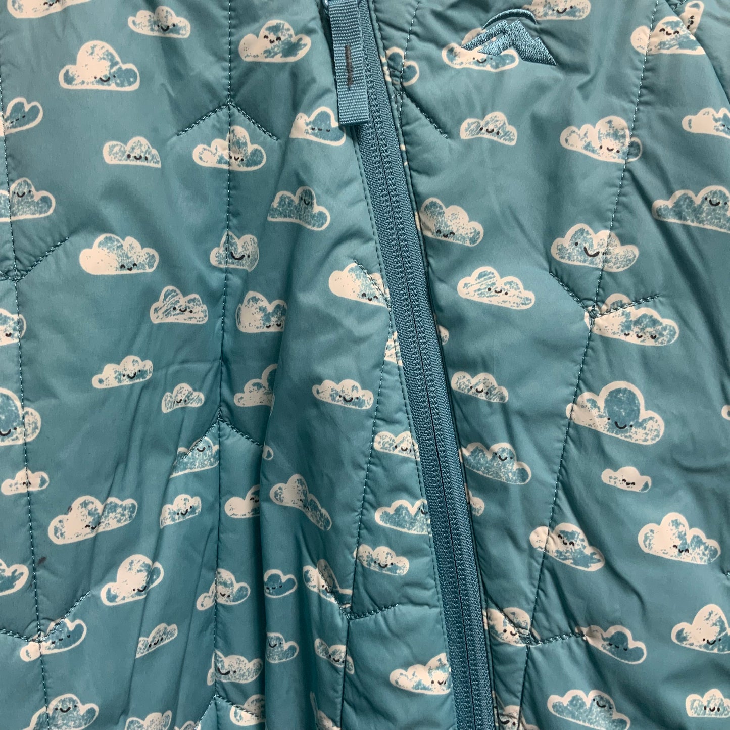 Macpac Hooded Snowsuit | Blue Clouds | Size 1 (18M) | Pre-Owned Excellent