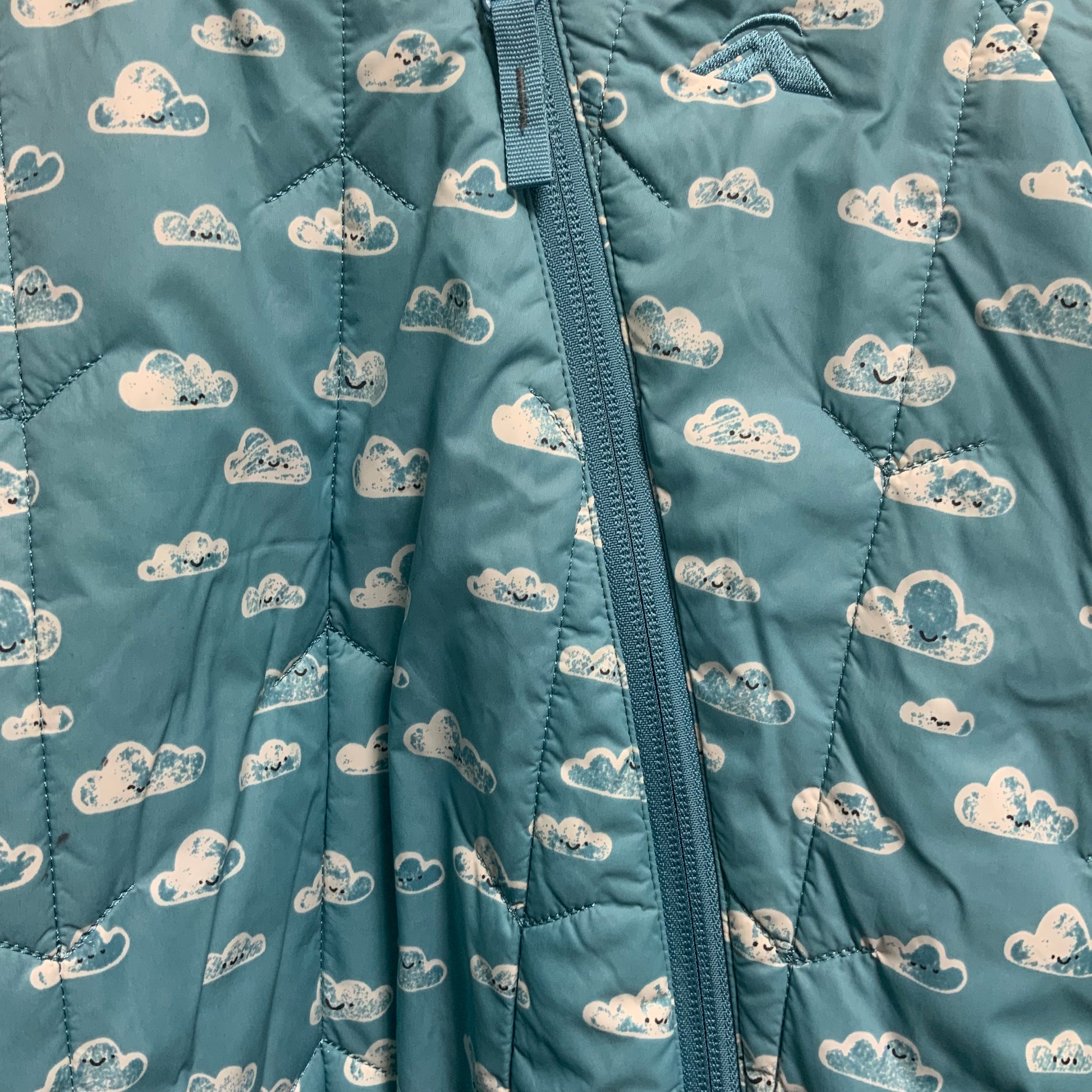 Macpac Hooded Snowsuit | Blue Clouds | Size 1 (18M) | Pre-Owned Excellent