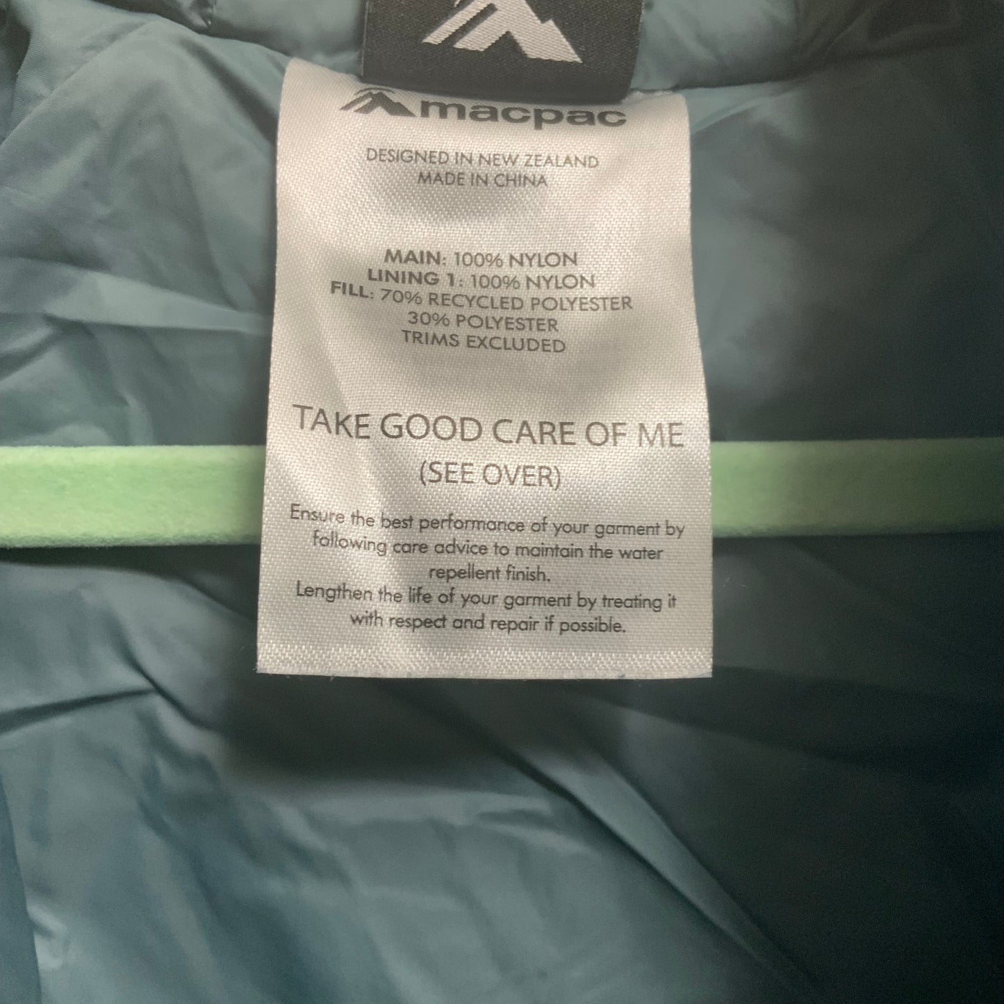 Macpac Hooded Snowsuit | Blue Clouds | Size 1 (18M) | Pre-Owned Excellent