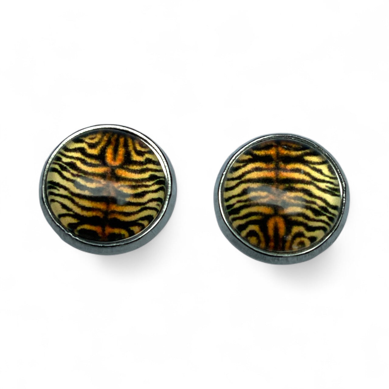 Wild Animal Print Stud Earrings, Handmade Everyday Statement Studs