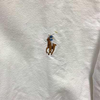 Ralph Lauren Iconic Custom Fit White Oxford Shirt| Size L | Pre-Owned