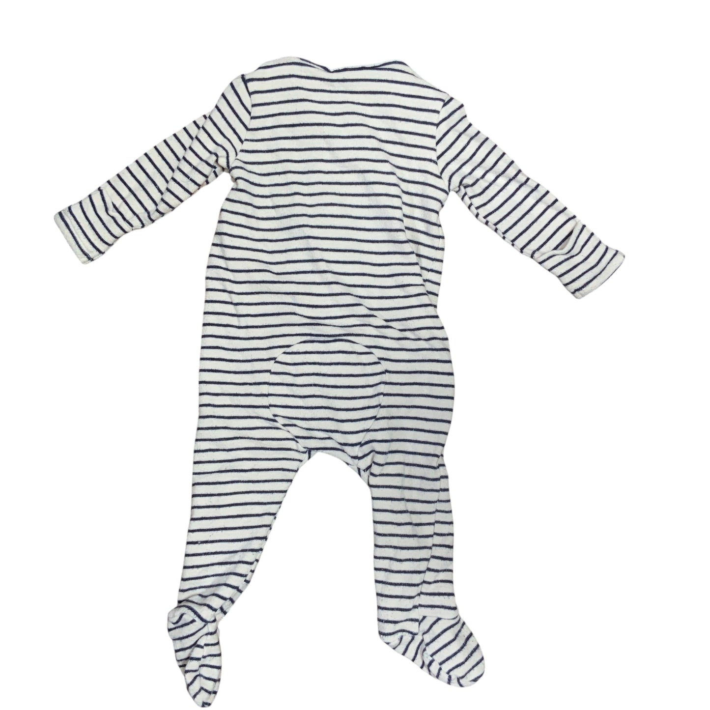 Seed Heritage Baby One Piece | Cream Navy Stripe | Size 00 (3-6M) | Pre-Owned