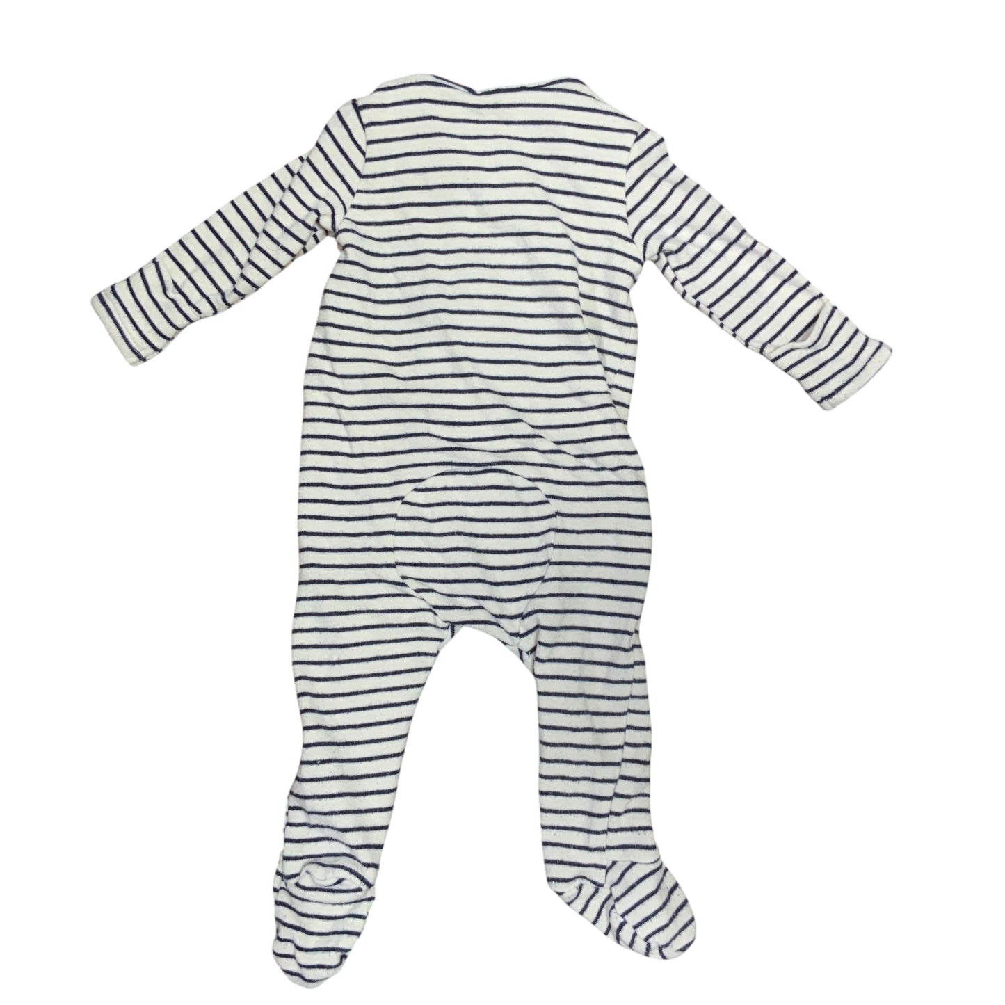 Seed Heritage Baby One Piece | Cream Navy Stripe | Size 00 (3-6M) | Pre-Owned