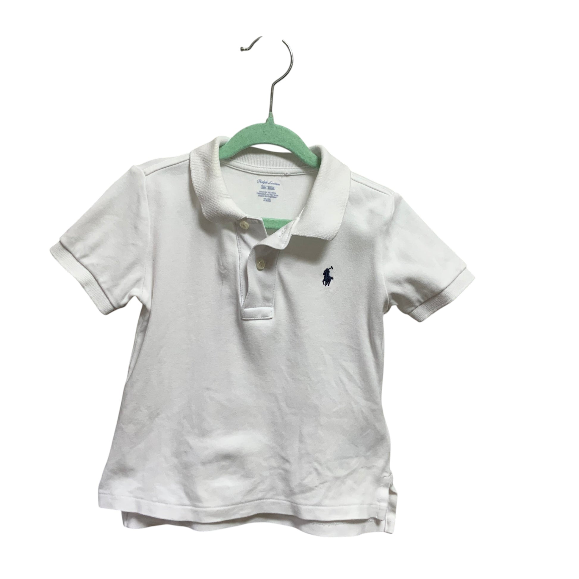 Ralph Lauren Polo Shirt | White Collared | Size 18M | Pre-Owned