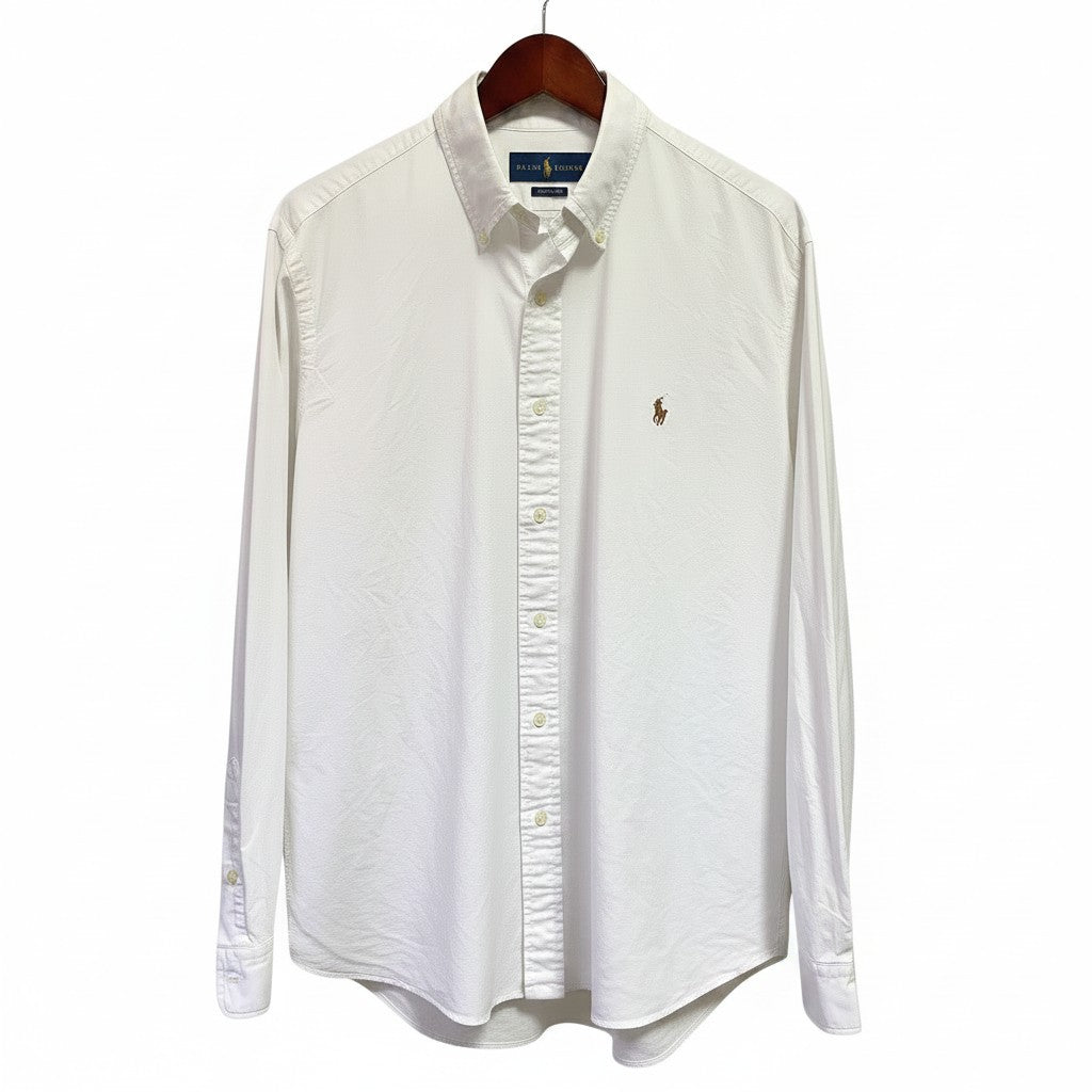 Ralph Lauren Iconic Custom Fit White Oxford Shirt| Size L | Pre-Owned