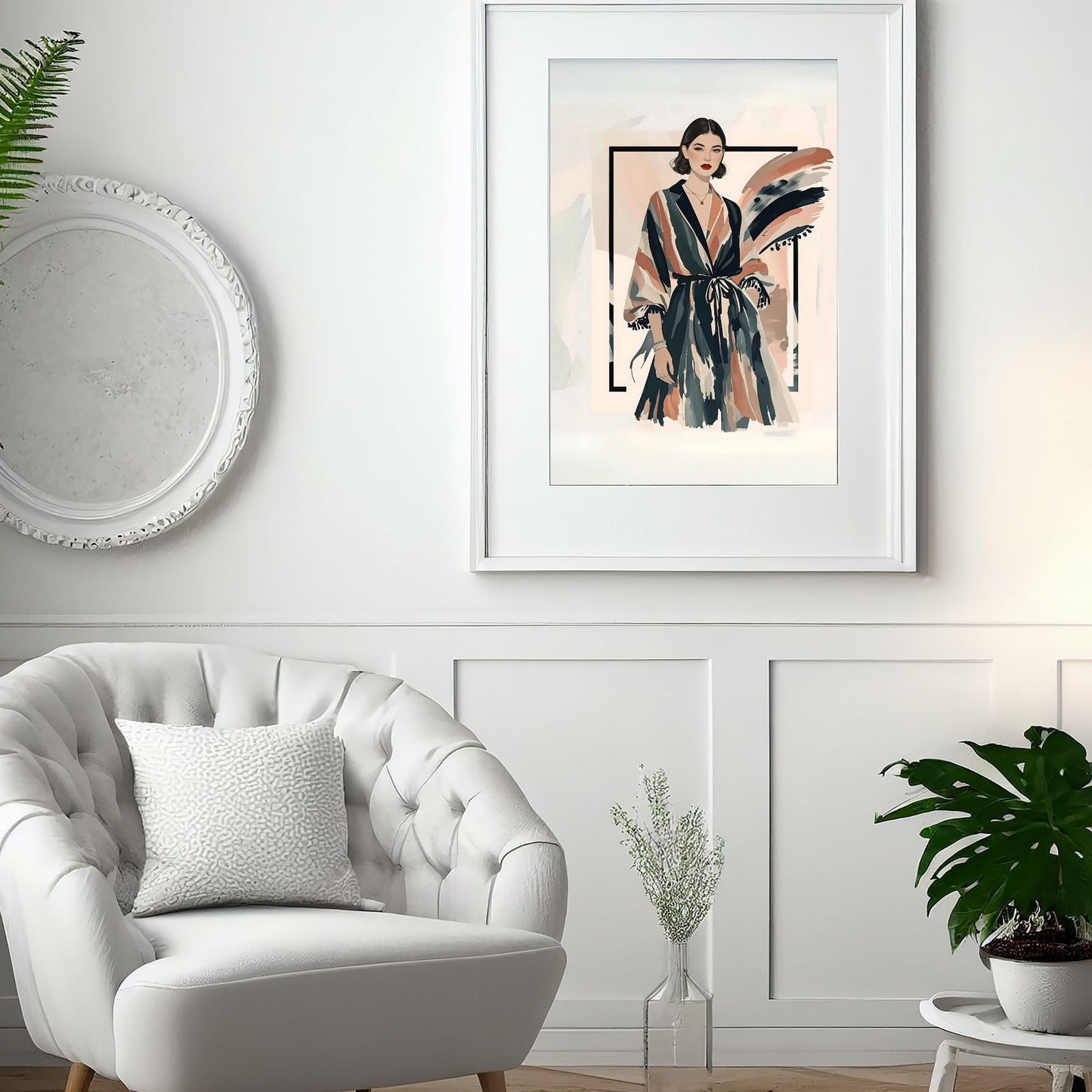 Modern Muse – Fashion Illustration | Digital Wall Artwork