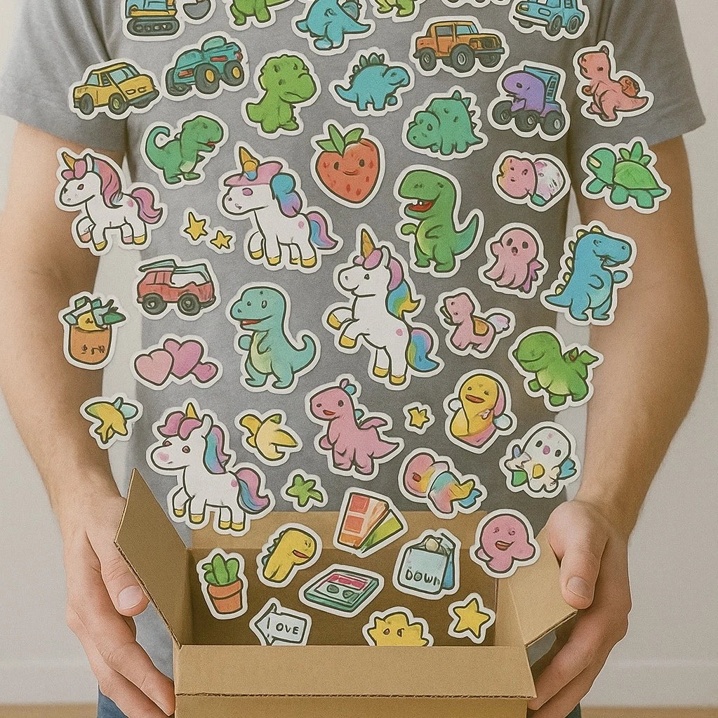 500 Vinyl Stickers | Mega Mystery Pack | Kids & Adults | Craft | NEW