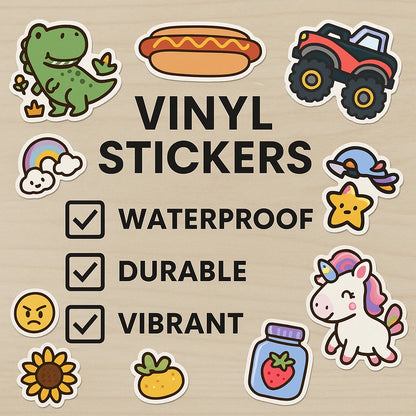500 Vinyl Stickers | Mega Mystery Pack | Kids & Adults | Craft | NEW
