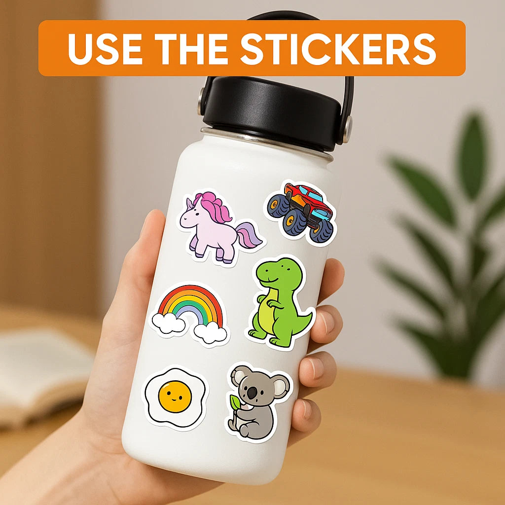 500 Vinyl Stickers | Mega Mystery Pack | Kids & Adults | Craft | NEW