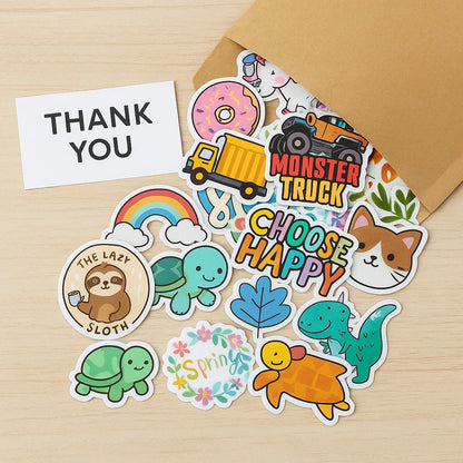 500 Vinyl Stickers | Mega Mystery Pack | Kids & Adults | Craft | NEW